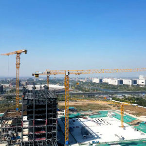 12 16 18Ton Flat Top Tower <span class=keywords><strong>Crane</strong></span> QTZ315 7527 Peralatan Konstruksi Keamanan Tinggi Pemasok Tower <span class=keywords><strong>Crane</strong></span> dengan Sertifikasi CE - Product Image 3
