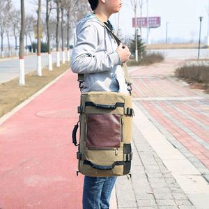 Mochila de viaje de poliéster y cuero de lujo, grande, para gimnasio, con logo de muestra gratuita, para mujer, hombre, niña. - Product Image 6