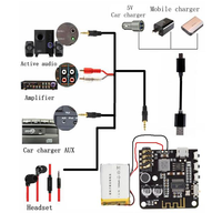 Mini carte décodeur BTS 5.0, récepteur audio BT5.0 PRO, lecteur MP3 sans perte, amplificateur de musique stéréo sans fil avec étui
