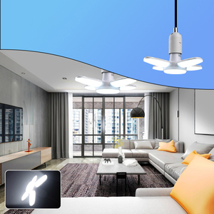 Ventilateur de plafond moderne avec lumière LED 3500K blanc chaud, abat-jour en papier, télécommande, économie d'énergie, CRI élevé pour salon - Product Image 5