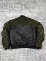 Veste universitaire pour homme LINCLOT avec logo personnalisé, streetwear de créateur, longueur standard, printemps, laine/viscose, design patchwork, fermeture éclair