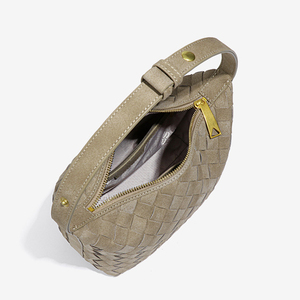 Nouveau Sac Tissé en Faux Daim Printemps 2026 – Mini Sac Fourre-tout Décontracté de Luxe Léger et Polyvalent pour Femme, Idéal pour Boîte à Bento - Product Image 5