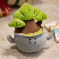 Nouvelle Offre Promotionnelle : Jouet en Peluche Personnalisable en Gros, Arbre à Monnaie Mignon en Pot, Bambou Porte-Bonheur pour Bureau