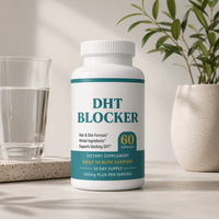 Capsules Antioxydantes Bloqueurs de DHT pour la Croissance Capillaire et la Chute des Cheveux, à Base de Plantes, 500mg, Santé de la Peau, Vitamine C, Complément Alimentaire, Prix Usine