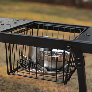 Outdoor Stainless Steel IGT Table Drain Basket 12L Capacity Modern Style <strong>Camping</strong> <strong>Unit</strong> Matching Accessory <strong>Storage</strong> Basket - Product Image 1