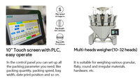 Machine d'emballage alimentaire en acier inoxydable 304/316 pour gâteau de riz collant Mochi pochettes debout préfabriquées avec feuille et film à fermeture éclair ouverte