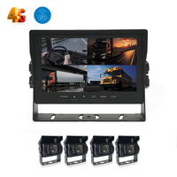 Moniteur de camion SeemeTech 7 pouces LCD TFT avec écran partagé, caméra de recul, aide au stationnement, 1080P, 4G, GPS, carte SD, télécommande, garantie 1 an