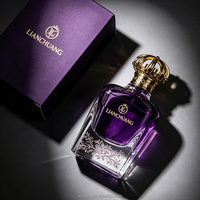 Flacon de parfum de luxe personnalisé 100 ml, fond épais, poids substantiel, bouchon en zamak, logo et boîte personnalisés