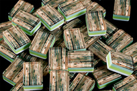 160 pièces de tuiles de mahjong américaines en acrylique luxueuses à quatre couches avec motif en bambou imprimé à l'intérieur