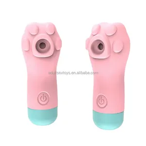 Kitty Pawรูปร่างClitoralดูดVibrator 10 ความเร็วClit Sucker Cat Vibeเพศหญิงของเล่นVibratorsสําหรับผู้หญิง