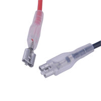 Voltmeter Digital DC 12V/24V Tahan Air untuk Mobil, Pengukur Tegangan Digital LED Baterai Ganda, Pengukur Tegangan Kapal Laut