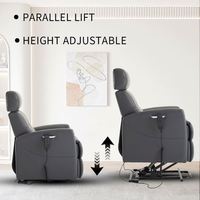 Fauteuil inclinable électrique à double moteur pour la maison, réglable en hauteur, avec positionnement haut/bas et levage parallèle pour salon