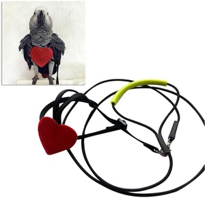 Harnais pour oiseaux - Laisse réglable pour perroquet, laisse pour oiseaux, corde d'entraînement au vol pour petits et moyens oiseaux - Taille XS S M - Product Image 1
