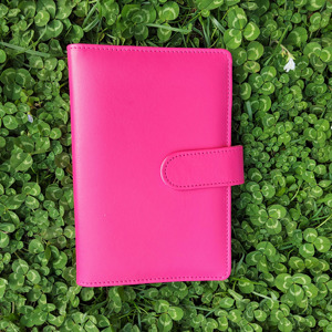 Raccoglitori economici personalizzati macaron all'ingrosso A6 raccoglitore budget <span class=keywords><strong>a</strong></span> scacchi in pelle PU raccoglitore budget organizer A5 - Product Image 6