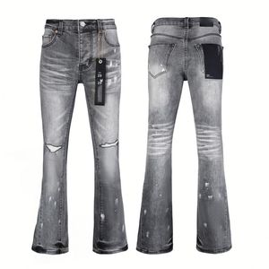 Jeans de marque de luxe de qualité supérieure, jeans en denim déchiré stretch hip-hop, streetwear, jeans <span class=keywords><strong>trompette</strong></span> pour hommes - Product Image 4