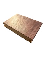 Planche de terrasse en PVC plastique de luxe, installation par clips double verrouillage, planches de terrasse en PVC solides pour terrasse extérieure