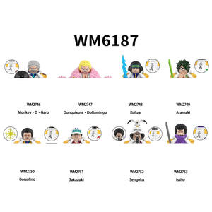 MOC Mattoncini Personaggi Cartone Animato <span class=keywords><strong>One</strong></span> Piece Compatibili Mini Puzzle Educativo da Assemblare Action Figure Blocchi di Costruzione Giocattolo Idea Regalo - Product Image 3