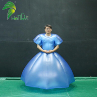 2025 robe gonflable bleue de haute qualité beau costume de costume de robe gonflable
