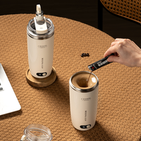 Nouvelle Tasse à Café Intelligente en Acier Inoxydable avec Mélangeur Électrique Magnétique Automatique, Tasse à Mélanger Soi-même USB