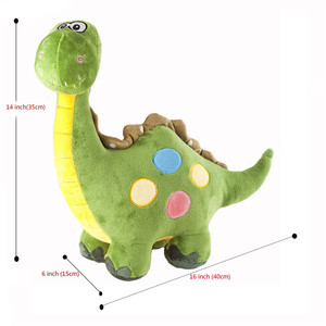 <span class=keywords><strong>Jouets</strong></span> en peluche de dinosaure DOMI TOY de haute qualité, promotionnels, avec rembourrage en coton PP, hauteur de 11 à 30 cm, pour enfants - Product Image 1