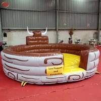 Taureau mécanique gonflable commercial pour jeux sportifs extérieurs, prix d'usine, à vendre