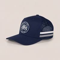 Casquettes de camionneur vintage respirantes en maille pour la randonnée, les activités de plein air et les voyages, avec visière arquée, patch brodé et bande latérale, vente en gros