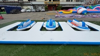 Plateforme de quai gonflable pour jet ski, île flottante commerciale en PVC pour bateaux à moteur, idéale pour les centres de villégiature, parcs aquatiques et divertissements festifs