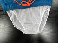 Shorts de bain unisexes d'été à séchage rapide et respirants, taille mi-haute, avec poches, en polyester uni teint, élastiques
