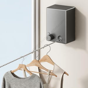 Vente en gros : Séchoir à linge mural intérieur portable en aluminium rétractable - Product Image 1