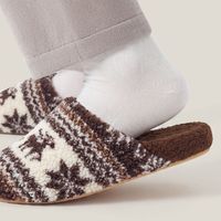 Chaussons d'intérieur haut de gamme en suède à motifs de dessins animés, design inspiré des îles, parfaits pour l'automne et l'hiver, doux, chauds et moelleux