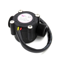 Harga Meter Air YF-S201B Sensor Aliran Magnetik Plastik Nylon G1/2 Saklar Pengontrol Air DN15 Sensor Reed Magnetik Flowmeter