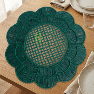 Produits phares : Sets de table en corde de papier, tailles personnalisables, variété de couleurs, pour la décoration de table et la décoration intérieure, en provenance du Vietnam, vente en gros. - Product Image 1