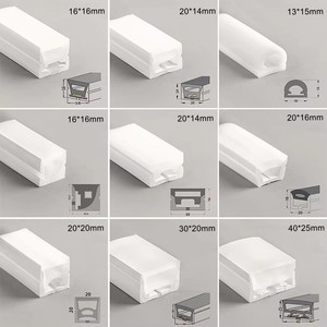 <b>LED</b> silicone <b>light</b> <b>strip</b> wear-free silicone sleeve <b>waterproof</b> line <b>light</b> can be bent embedded soft lampshade <b>light</b> slot cover - Product Image 4