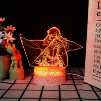 Projecteur d'Anime Personnalisé, Veilleuse Anime, Décoration de Chambre, Effet Visuel Holographique 3D, Veilleuse