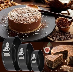 Moule à gâteau à fond amovible, ensemble d'ustensiles de cuisson, moules de cuisine pour gâteaux - Product Image 3