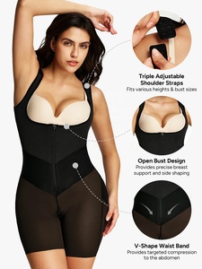 Fajas Colombianas Modellanti di Alta Qualità, Shapewear per Sollevamento Glutei, Controllo Pancia, <span class=keywords><strong>Post</strong></span>-Parto, con Cerniera all'Inguine - Product Image 3