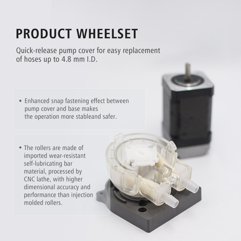 LEFOO 1-500ml/min 12V 24V DC Small Liquid Filling Machine Industrial Dispensing Peristaltic Pumps · image 5