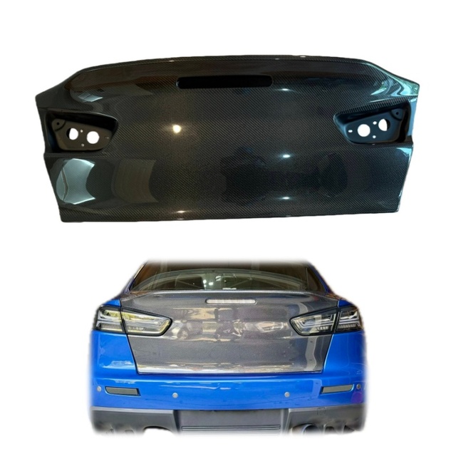 Carbon Fiber Rear Trunk for 2008-2015 Mitsubishi Lancer Evo X Duck  Trunk