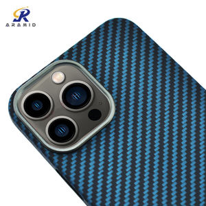 Harga Pabrik Grosir Casing Ponsel Serat Aramid Kelas Militer untuk iPhone 13 Pro dengan Desain Cincin Logam - Product Image 3