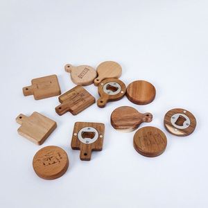 Décapsuleur en bois gravé sur mesure, ouvre-bouteille pour bière, cadeaux de fête, souvenirs de mariage, cadeau promotionnel, fabrication - Product Image 4