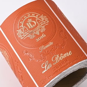 Premium Factory Direct Getränke etiketten Benutzer definierte Logo-Folie gestempelt High-End-Leder aufkleber Wein verpackung Verwendung - Product Image 3