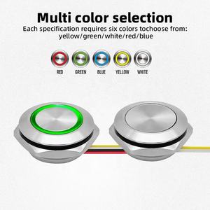 Benree IP65 Chất lượng cao khái niệm sản phẩm 4pin không thấm nước dẫn chuyển đổi ánh sáng tức thời nút kim loại chuyển đổi 16mm 19mm - Product Image 3