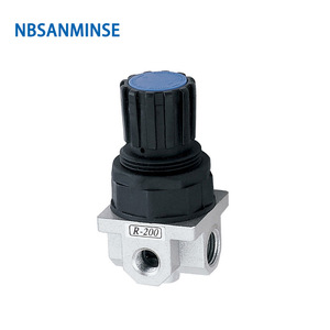 NBSANMINSE R-200 ตัวปรับแรงดันอลูมิเนียม ตัวประมวลผลแหล่งอากาศ ชิ้นส่วนนิวเมติก - Product Image 1