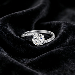 925 <b>Silver</b> Women's <b>Ring</b> Luxury Rhodium Plated Zirconia Jewelry Daily Engagement & Party Promise <b>Ring</b> <b>Set</b> - Product Image 3