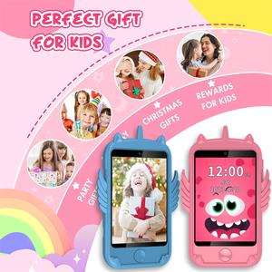 Mini smartphone jouet A16 <span class=keywords><strong>pour</strong></span> enfants, téléphone portable intelligent avec carte SIM, appels téléphoniques, portable <span class=keywords><strong>pour</strong></span> enfants avec 19 jeux - Product Image 6