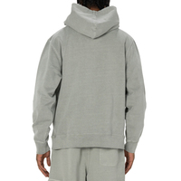 Sweat-shirt ample en coton 100% pour homme, couleur unie, épais, chaud, sans fermeture éclair, vintage, lavage à l'eau, fabriqué à Guangzhou