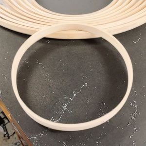 Cercle en bambou écologique de 8-40 cm pour attrape-rêves DIY, cadre de ventilateur, anneau de fleurs tissées peint pour décoration de Noël - Product Image 1