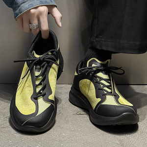Chaussures de randonnée en mesh pour hommes, nouveau modèle automne 2026, légères, confortables, respirantes pour la randonnée, couleur orange, chaussures de marche décontractées - Product Image 4
