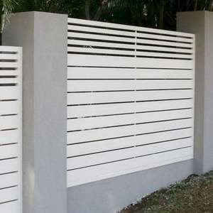 Kits de clôture murale en aluminium extrudé de 6 pieds pour l'extérieur, couleur noire Senda, avec portail, prix de confidentialité, vente en gros - Product Image 2