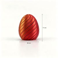 Biodegradable PLA Material Twisty Fidget Egg Multi-Color Options Tactile Sensory Surface for Executive Stress Relief Factory